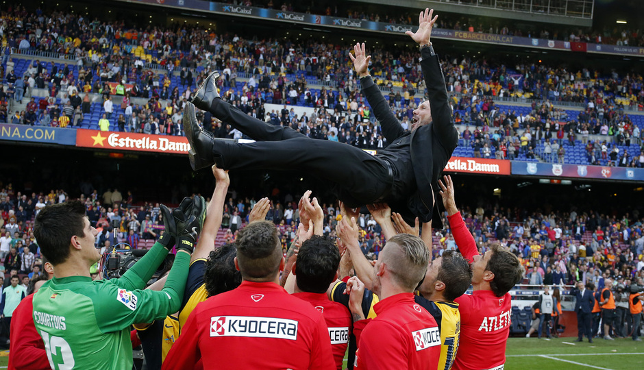 Simeone celebrando la Liga | Foto: Atlético de Madrid