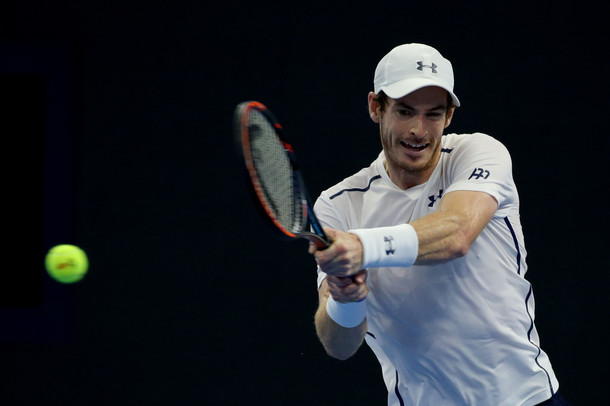 Murray during his round one match (Photo by Emmanuel Wong/Getty Images)