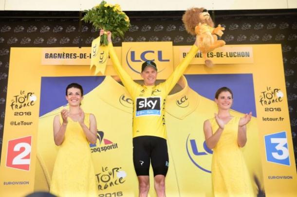 Froome in giallo. Fonte foto: letour.fr