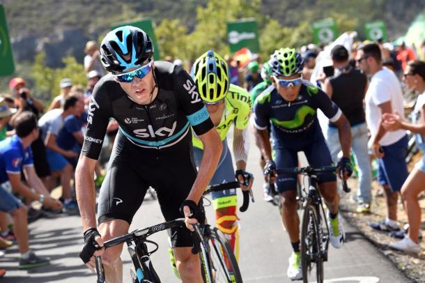 Chris Froome fue el primero en atacar pero Quintana le respondió | Foto: Graham Watson - La Vuelta