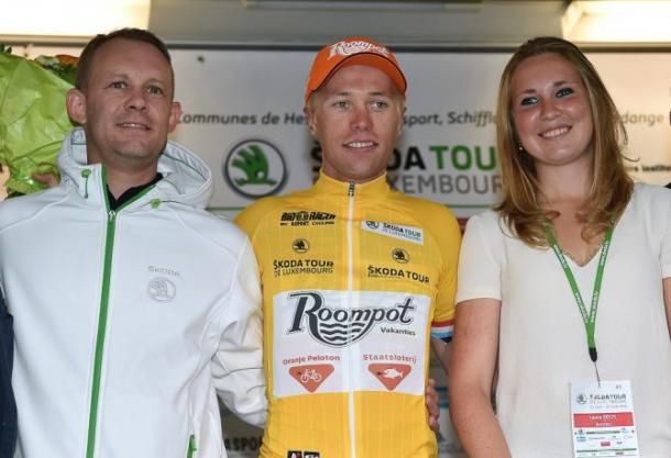 Lammertink feliz en el podium | Foto: Tour de Luxemburgo