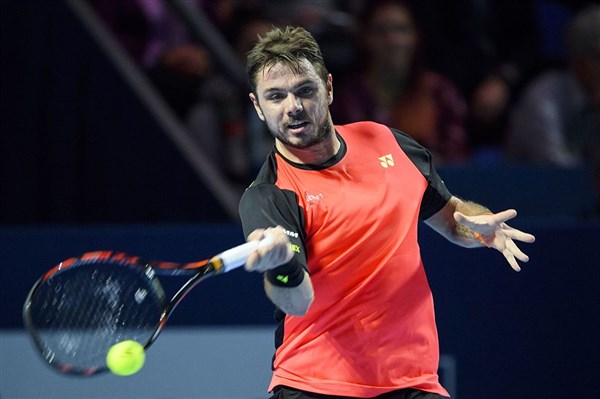 Wawrinka exhibits his crushing forehand (Photo: Live Tennis)