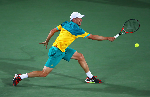 John Millman in action during the Olympics (Photo: Clive Brunskill/Getty Images
