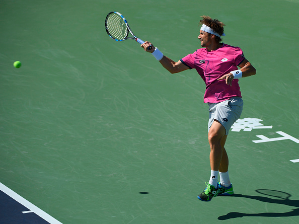 David Ferrer in action at the Shanghai Rolex Masters (Photo: Kevin Lee/Getty Images)