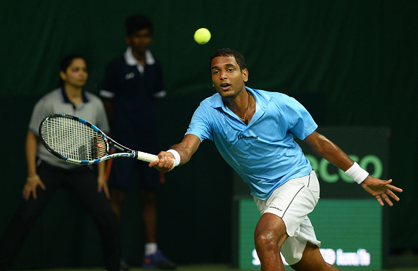 Ramkumar Ramanathan, Chennai Open wildcard in Davis Cup action against Spain (Photo: Sajjad Hussain/Getty Images)