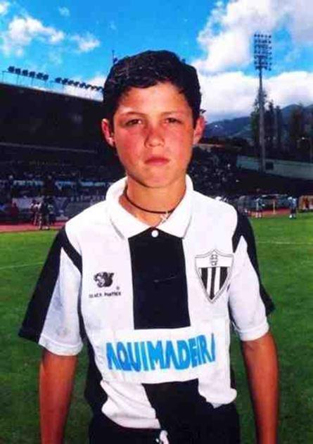 Cristiano Ronado en Nacional. 1995-1997. Foto: @90sfootball