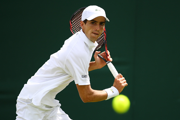 Pierre-Hugues Herbert in Action at Wimbledon, where he also made the third round (Photo: Clive Brunskill/Getty Images)