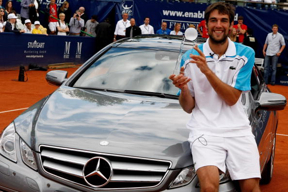 Jeemy Chardy winning his one and only title at the Mercedes Cup in Stutgart in 2009 (Photo: Alex Grimm/Getty Images) 
