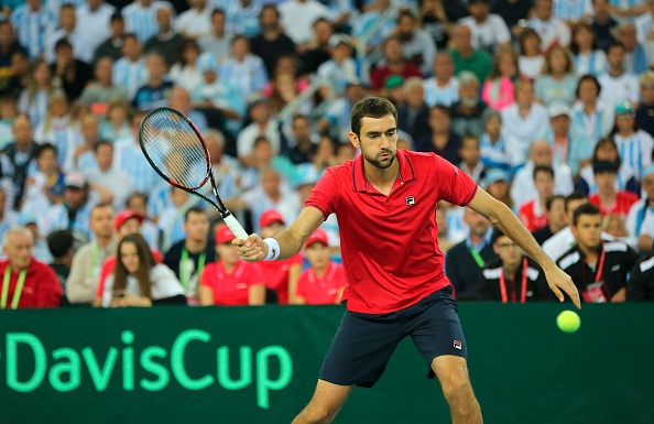 Marin Cilic during thew Davis Cup final (Photo: Cezaro de Luca/ Getty Images) 