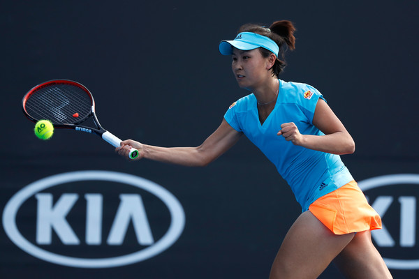 Peng Shuai in action today | Photo: Jack Thomas/Getty Images AsiaPac