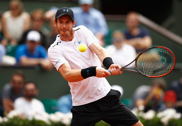 Murray's backhand was a crucial weapon in the match  (Photo by Adam Pretty/Getty Images)