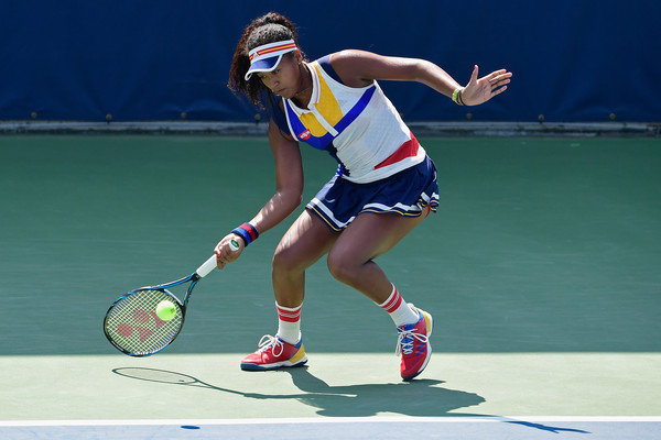 Naomi Osaka in action during the match | Photo: Steven Ryan/Getty Images North America