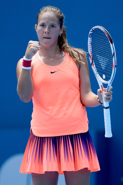 Daria Kasatkina in action | Photo: Brett Hemmings/Getty Images AsiaPac