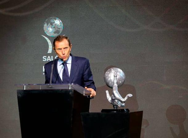 Emilio Butragueño en la ceremonia | Foto: Real Madrid