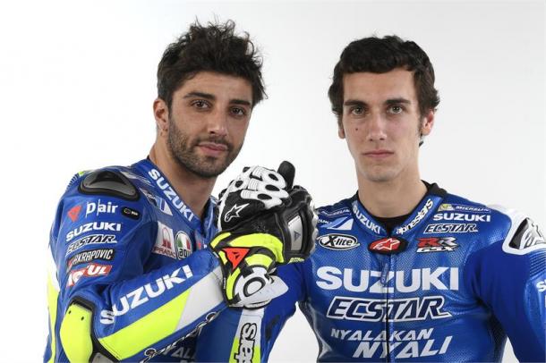 Iannone (izquierda) y Rins (derecha) | Foto: Suzuki Racing