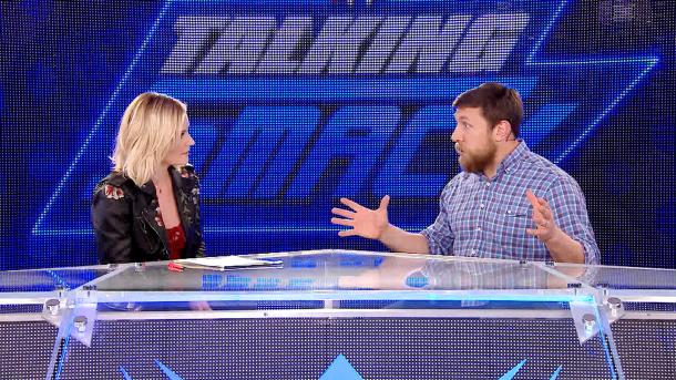 Renee Young and Daniel Bryan hosted the entertaining weekly interview programme (image: wwe)