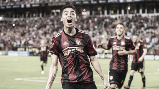 Miguel Almiron has made an instant impact since debuting for Atlanta in March. Photo: CBS Atlanta