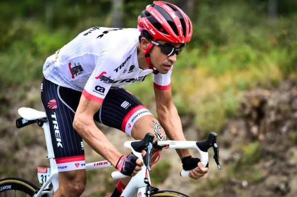 Contador en un momento de la etapa | Fuente: ASO / Pauline Ballet