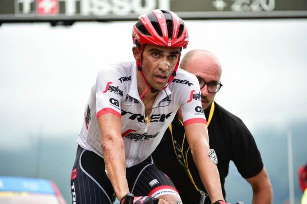 Contador cedió en el Pyresourde. | Foto: TDF