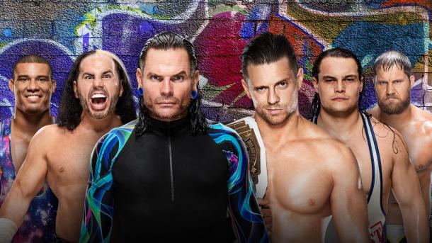 Can The Hardys continue their impressive return with a win over The Miz and his Miztourage with the help of Jason Jordan? (image: wwe)