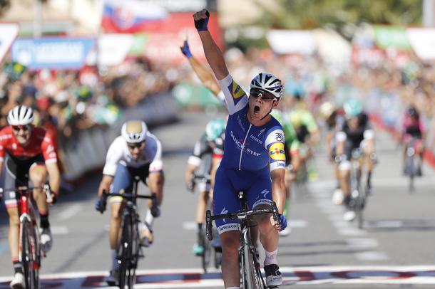 Yves Lampaert, vencedor de la segunda etapa. | Foto: La Vuelta