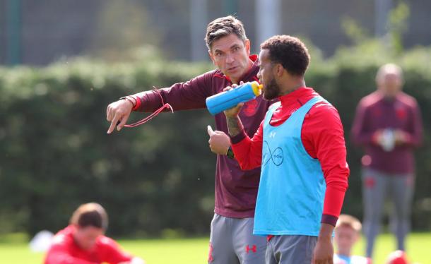 Pellegrino felicitó a Bertrand por su convocatoria a la selección | Foto: Southampton.
