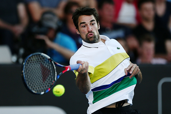 Jeremy Chardy strikes a forehand (Photo: Anthony Au-Yeung/Getty Images)