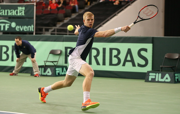 Kyle Edmund reaches for a shot (Photo: Andre Ringuette/Getty Images)
