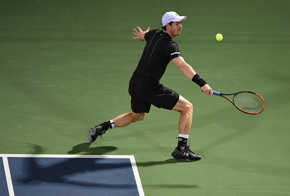 Andy Murray in action at the Dubai Tennis Championships (Photo: Tom Dulat/Getty Images)