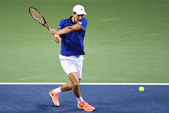 Pierre-Hugues Herbert plays a return (Photo: Atsushi Tomura/Getty Images)