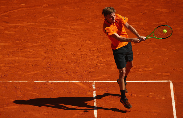 David Goffin strikes a backhand shot (Photo: Clive Brunskill/Getty Images)