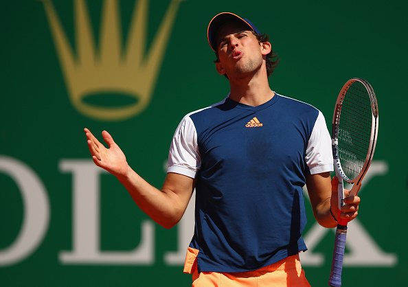 A frustrated Dominic Thiem shows his emotions as he bows out to David Goffin in three sets (Photo: Clive Brunskill/Getty Images)