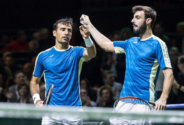Ivan Dodig and Marcel Granollers during the Rotterdam World Tennis Tournament (Photo: Koen Suyk/Getty Images)