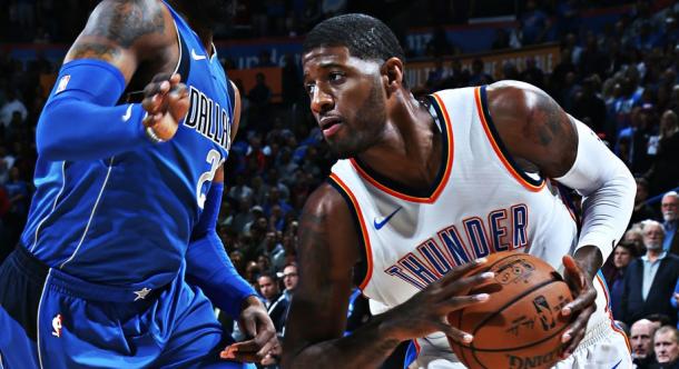Paul George volvió a liderar la anotación con 37 puntos | Foto: nba.com/thunder