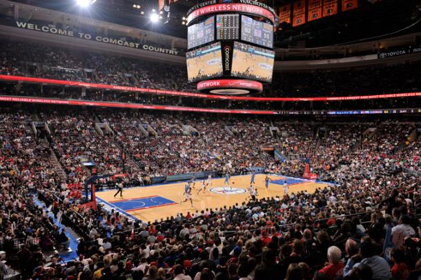 Así suele lucir el Wells Fargo Center con su 'The Process' | Foto: nba.com