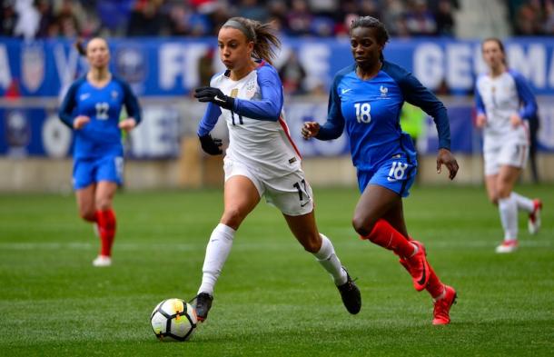 Mallory Pugh will look to solidify her spot on the World Cup roster (photo via ussoccer.com)