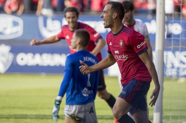 Unai García celebrando un gol | Foto: Osasuna