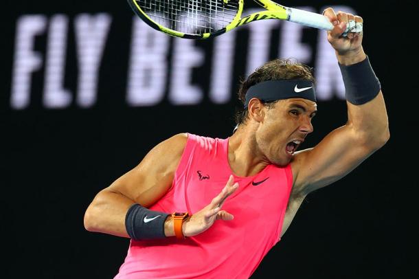 Dictating play from the baseline, Nadal fought his way back into the match/Photo: Kai Pfaffenbach/Reuters