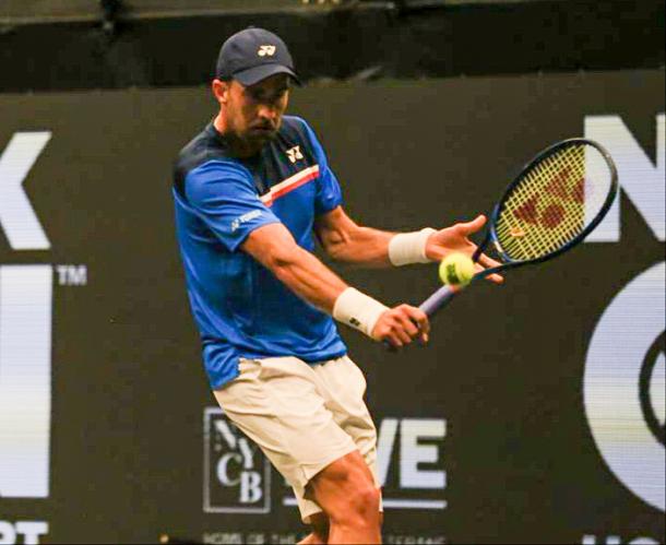 Johnson won a match for the first time in three career appearances on Long Island/Photo: John Lupo/VAVEL USA 