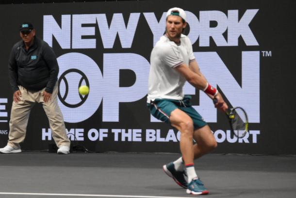 Seppi hung tough for the majority of the first set/Photo: John Lupo/VAVEL USA