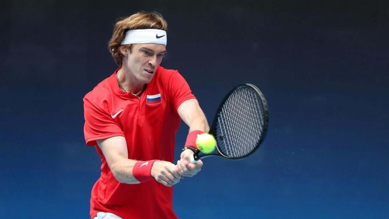 Rublev helped lead Russia to the ATP Cup title/Photo: Graham Denholm/Getty Images