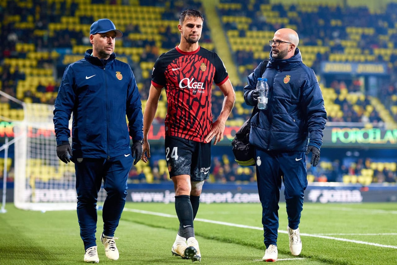 Martin Valjent durante un partido con el Mallorca en LaLiga
