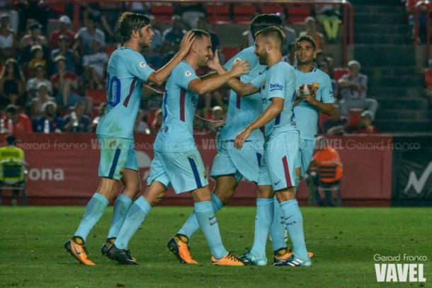 El color turquesa predomina en la segunda equipación | Gerard Franco (VAVEL)