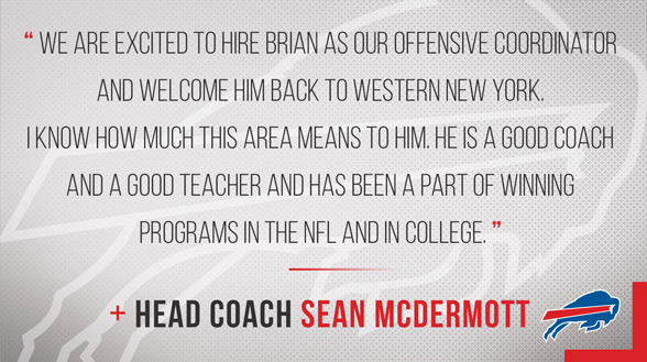 Bills head coach Sean McDermott's statement on the hiring of Daboll (BIlls.com)