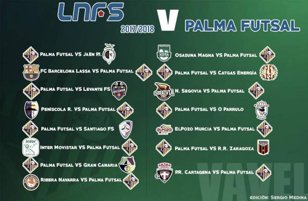 Calendario completo de Palma Futsal
