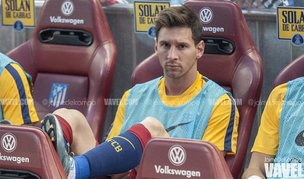 Messi fue suplente en el partido de ida de este año | Imagen: Jaime del Campo (VAVEL)