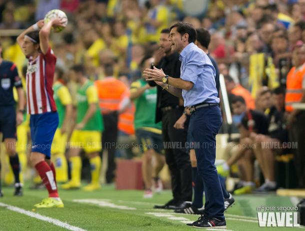 Marcelino durante un partido | Fotografía: Mª José Segovia