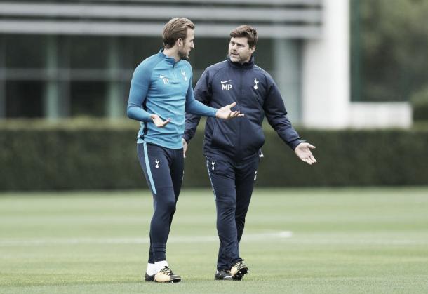 Pochettino y Kane, el goleador y el entrenador de los Spurs | Foto: Tottenham Hotspur