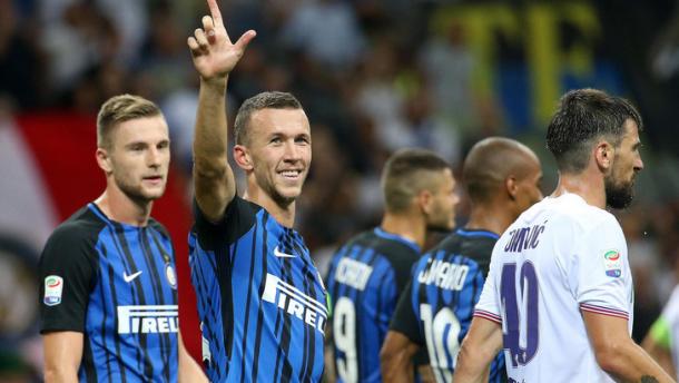 L'esultanza di Perisic al gol del 3-0. | Foto: tuttosport.it