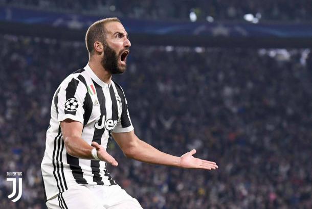 Gonzalo Higuain ha sbloccato l'ultima gara di Champions contro l'Olympiacos. | Juventus.com